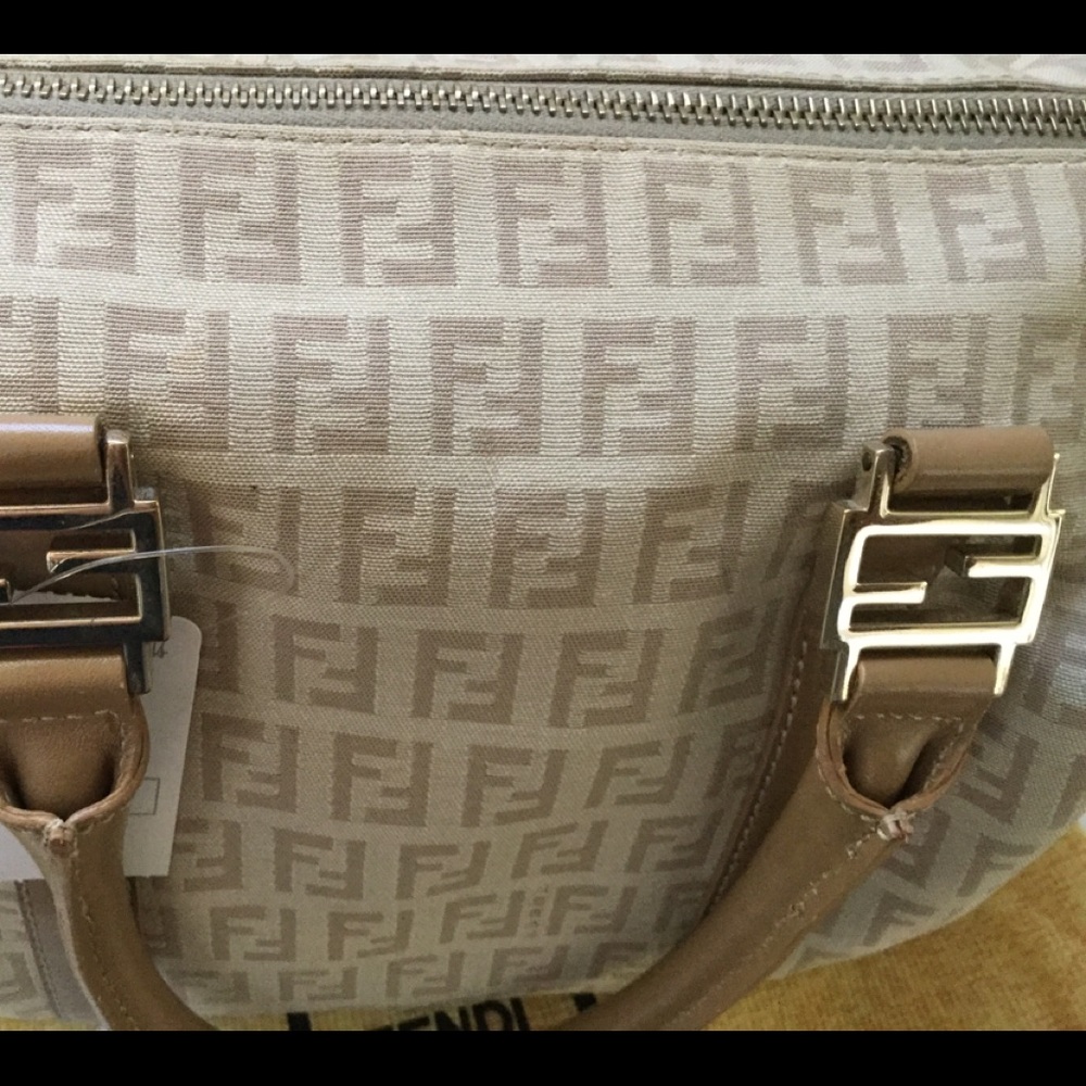 -SOLD- New Authentic Fendi Zucca mini Boston bag - Picture 4 of 14